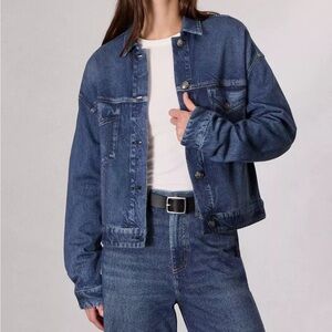 Rag & Bone Miramar Fleece Terry Trucker Jacket